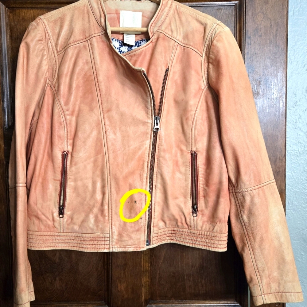 LEVIS WOMENS LEATGER JACKET XL